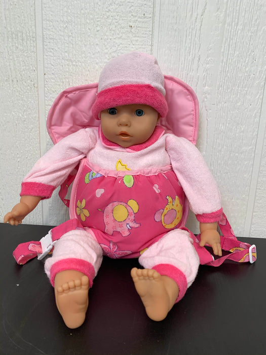 used Baby Doll with Carrier