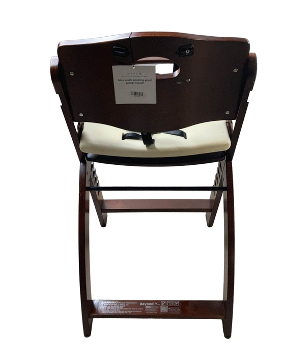 Abiie Beyond Junior Y Wooden High Chair, Mahogany/White