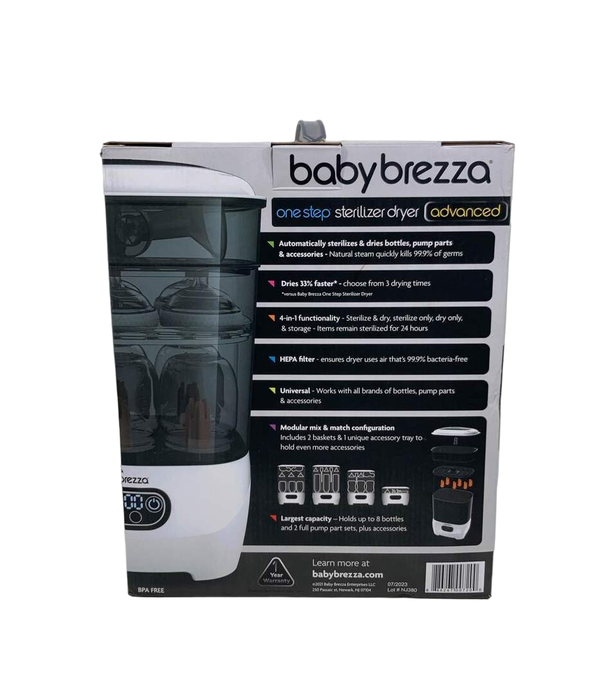 Shop Baby Brezza Sterilizer And Dryer Advanced, White at Goodbuygears