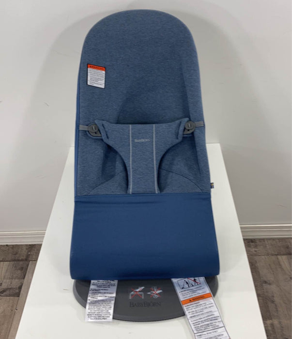 Shop BabyBjorn Bouncer Bliss, 3D Jersey, Dove Blue at Goodbuygears