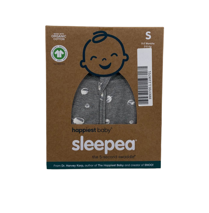 Happiest Baby Sleepea Swaddle, Small, Graphite Gray Planets
