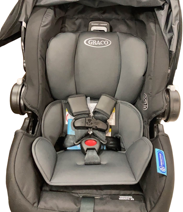 Shop Graco SnugRide SnugFit 35 Infant Car Seat, 2022, Gotham at Goodbuygears
