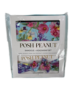 used Posh Peanut Swaddle And Headband Set