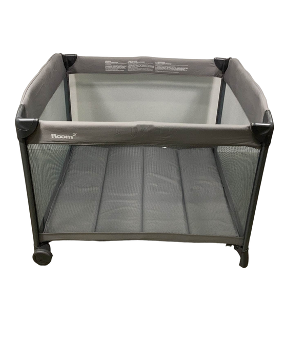 secondhand Joovy Room2 Playard, Charcoal