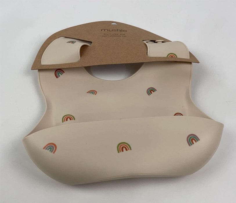 used Mushie Silicone Bib