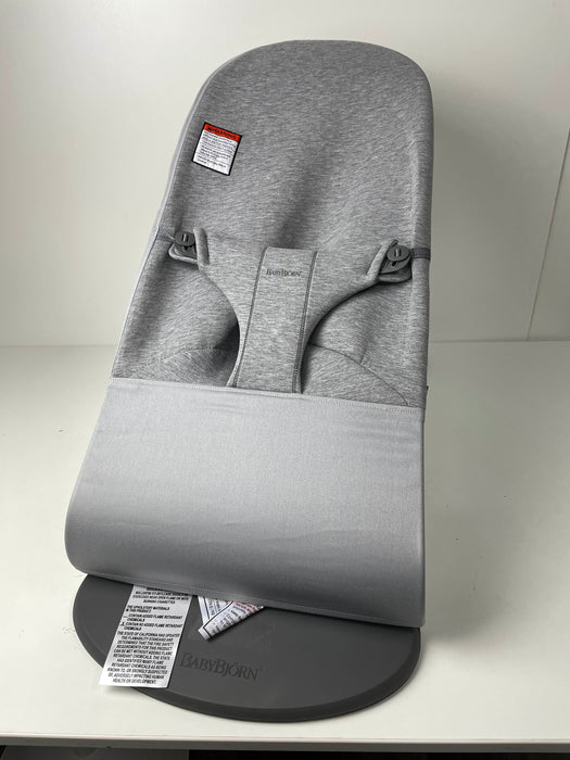Shop BabyBjorn Bouncer Bliss, Light Grey, 3D Jersey at Goodbuygears