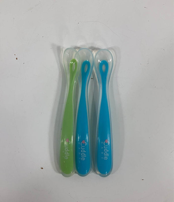 used Cuddle Baby Gum Friendly Soft Silicone Baby Spoons
