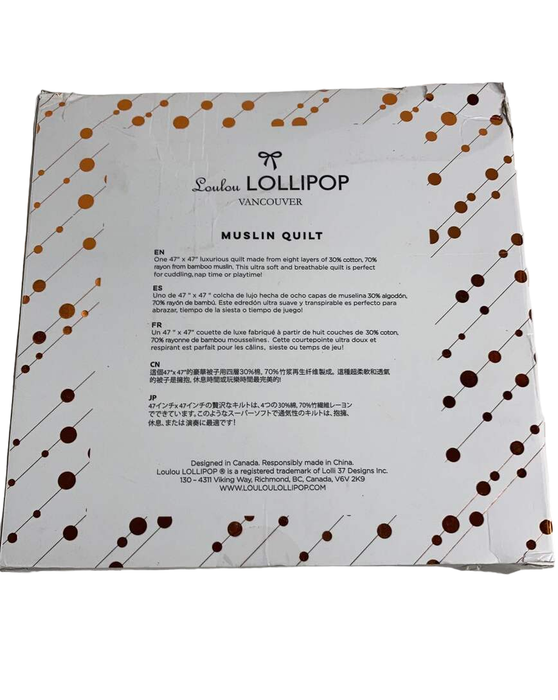 Shop LouLou Lollipop Muslin Baby Quilt, New York at Goodbuygears