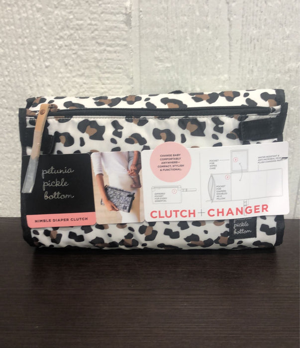 used Petunia Pickle Bottom Diaper Clutch, Leopard