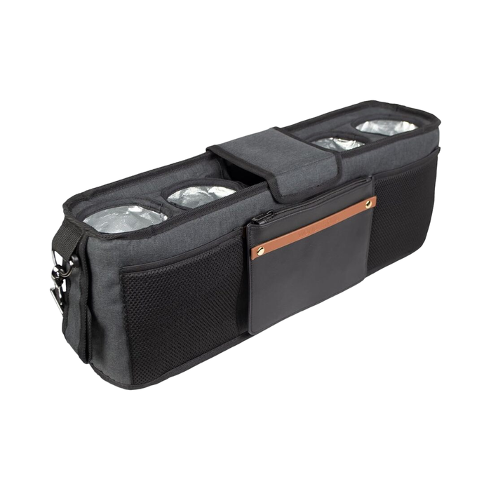 Wonderfold Parent Console, Charcoal Gray, 4 Seater (4 Cup Holders)