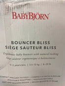 secondhand Baby Bjorn Bouncer Bliss, Black Cotton
