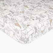 Shop Crane Baby Crib Fitted Sheet, Ezra Woodland at Goodbuygears