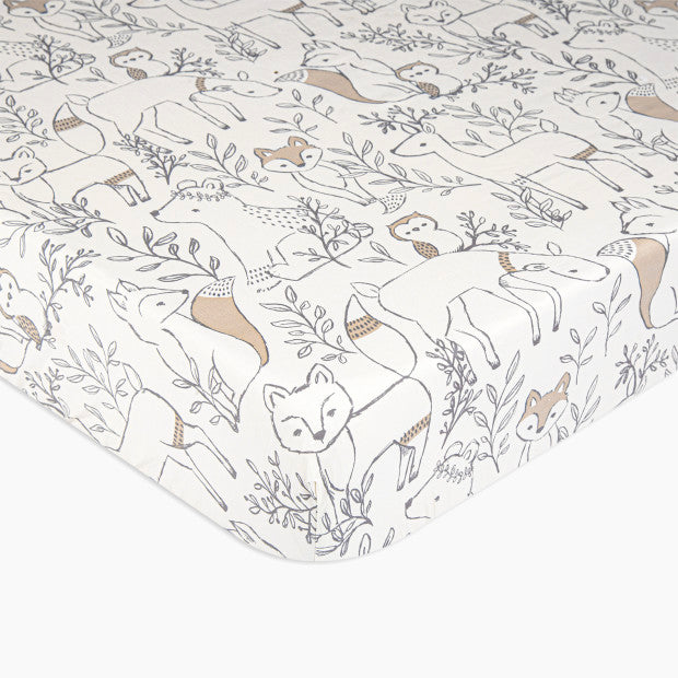Shop Crane Baby Crib Fitted Sheet, Ezra Woodland at Goodbuygears