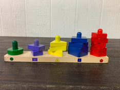 used Melissa & Doug Stack & Sort Board