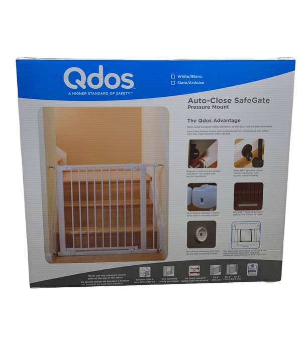 Qdos Auto-Close SafeGate, White