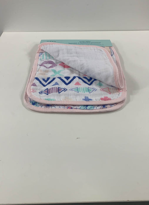 secondhand Aden + Anais Snap Bibs, 3 Quantity, Trail bloom