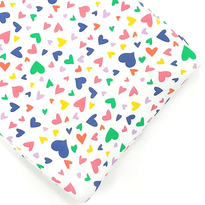 Shop Norani Organic Changing Cover, Colorful Hearts at Goodbuygears