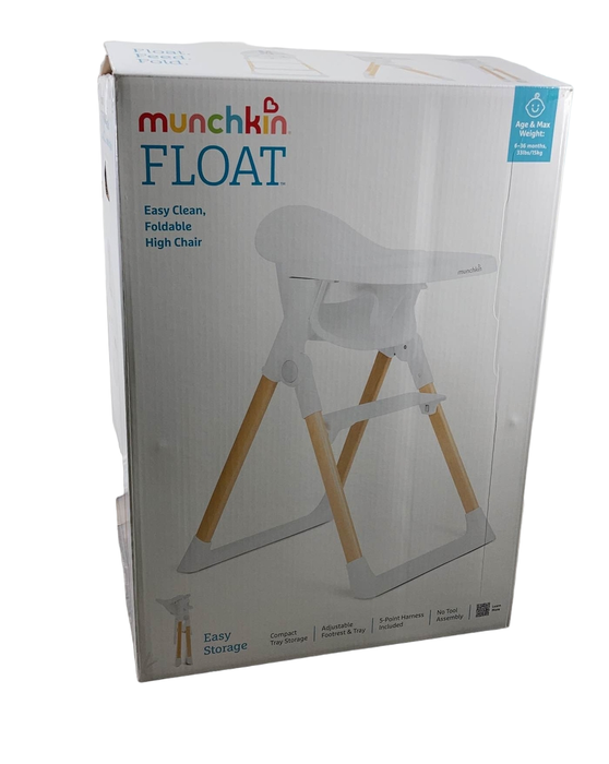 Shop Munchkin Float Foldable High Chair, White at Goodbuygears