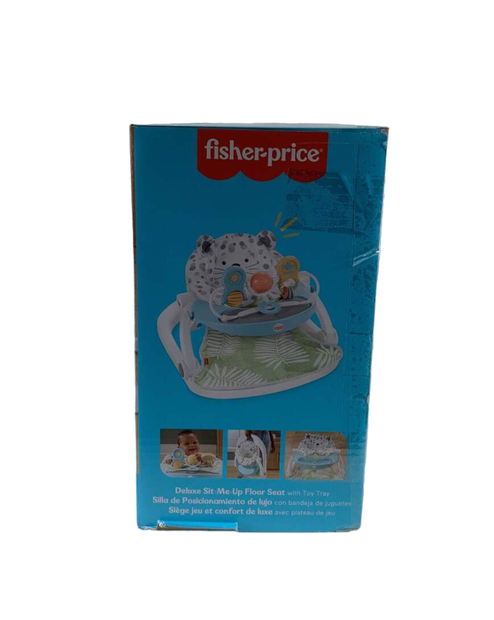 Shop Fisher Price Premium Sit-Me-Up Floor Seat with Toy Tray, Snow Leopard at Goodbuygears