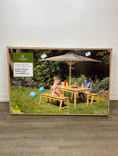 used Destination Summer Kids’ Picnic Table Set With Umbrella