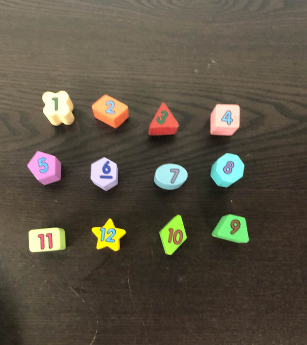 secondhand Melissa & Doug Shape Sorting Clock