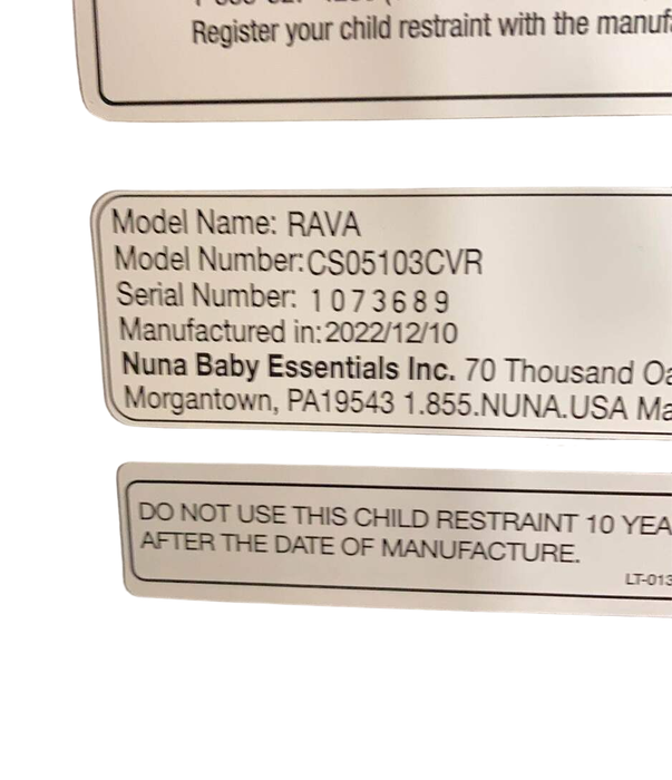 Shop Nuna RAVA Convertible Car Seat, 2022, Caviar at Goodbuygears