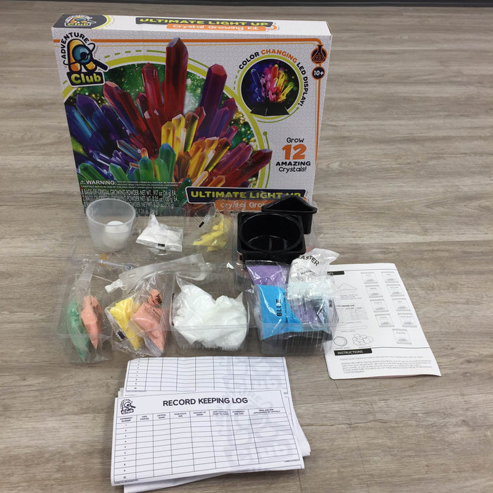 secondhand Adventure Club Ultimate Light-Up Crystal Growing Kit