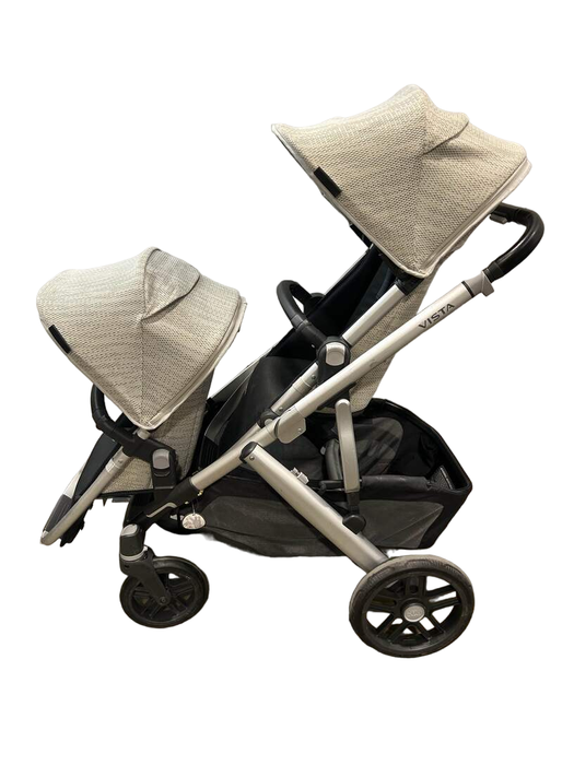 Shop UPPAbaby VISTA V2 Double Stroller, 2019, Sierra (Dune Knit) at Goodbuygears