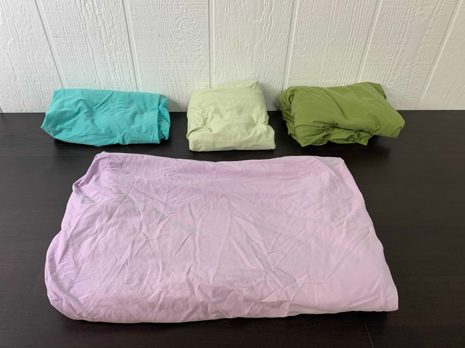 used BUNDLE Fitted Crib Sheets
