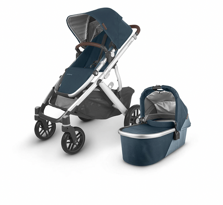 Shop UPPAbaby VISTA V2 Stroller, 2020, Finn (Deep Sea) at Goodbuygears