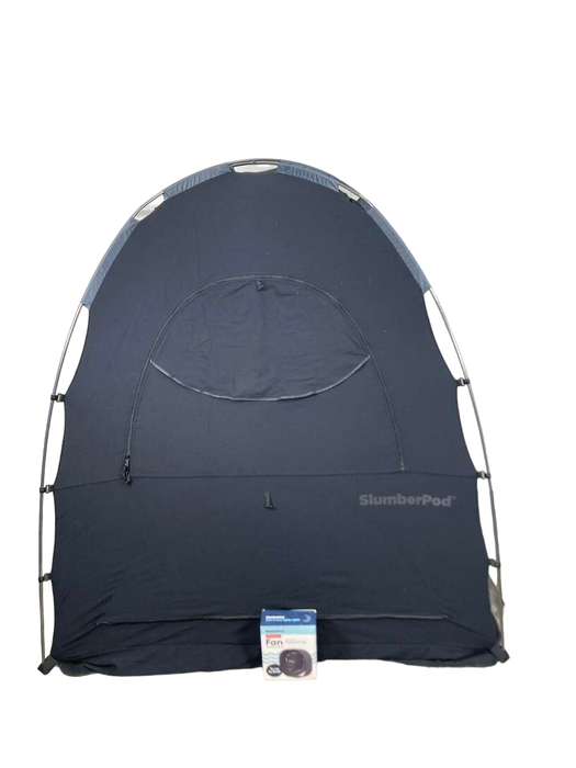 Shop SlumberPod 3.0 Sleep Canopy with Fan, Black with Gray Accents at Goodbuygears