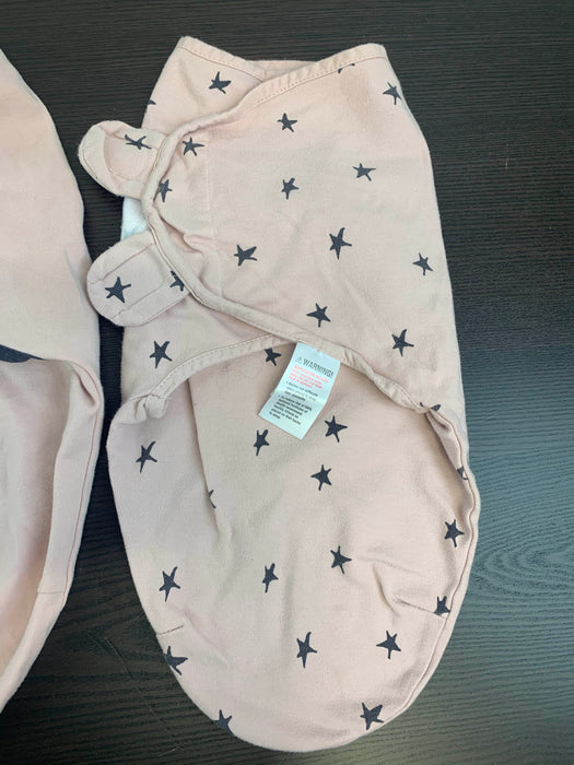 secondhand Ely’s & Co Adjustable Swaddle Blanket 3 Pack, Small