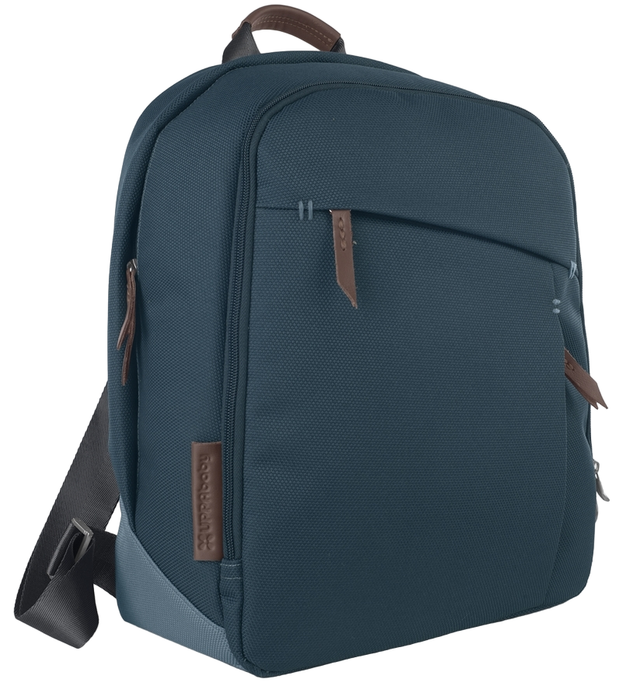 UPPAbaby Changing Backpack, Finn (Deep Sea/Chestnut Leather)