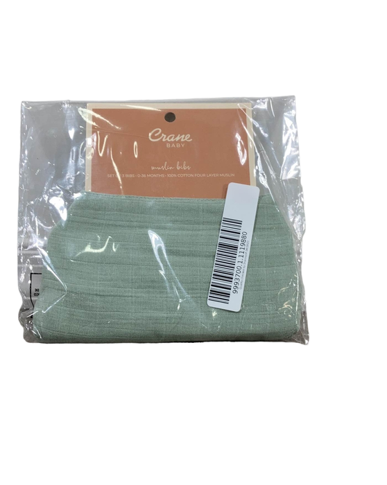 Shop Crane Baby Muslin 3 Piece Bib Set, Riverstone at Goodbuygears