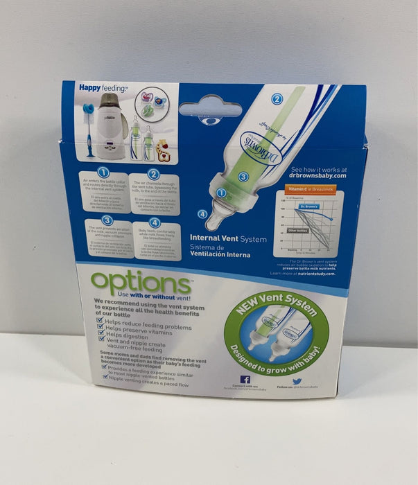 secondhand Dr. Brown's Options 4oz Bottles, 3 Pack