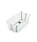 used Stokke Flexi Bath Foldable Baby Bathtub, Transparent Green