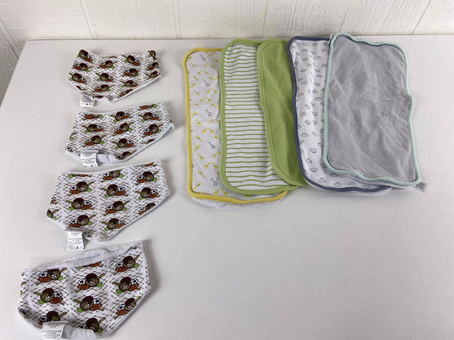 used BUNDLE Bibs And Burp Cloths