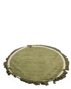Shop Safavieh Easy Care Round Rug, Handmade Border Tassel, Green & Ivory at Goodbuygears