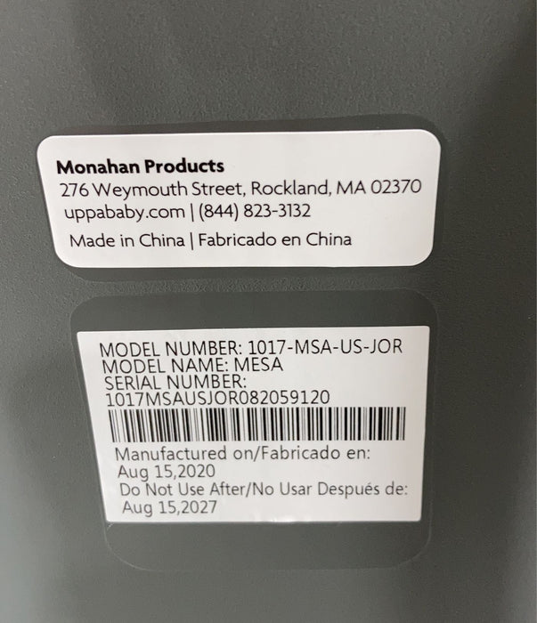 Shop UPPAbaby MESA Infant Car Seat, 2020, Jordan(Charcoal Melange) at Goodbuygears