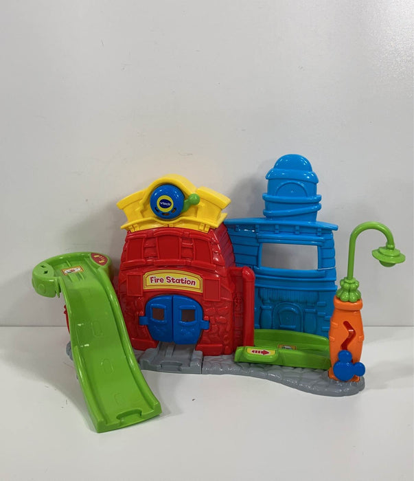 used VTech Go! Go! Smart Wheels Mickey Mouse Silly Slides Fire Station