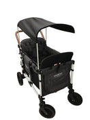 Shop Wonderfold W4 Luxe Quad Stroller Wagon, 2022, Charcoal Grey with White Frame at Goodbuygears