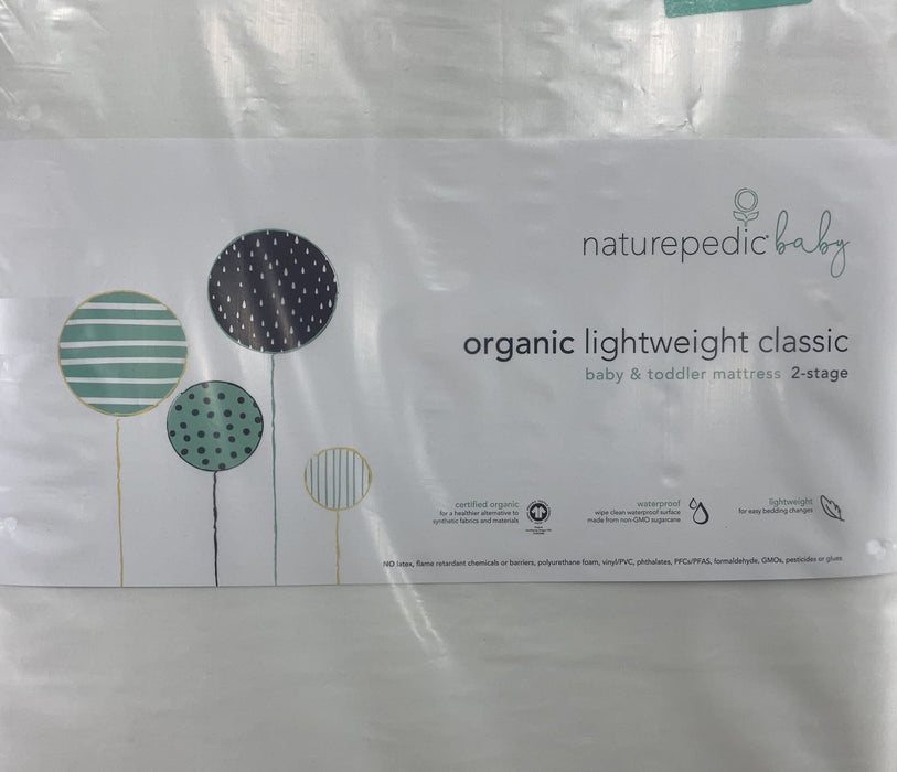 Shop Naturepedic Organic Lightweight Classic Crib 2-Stage Natural Mattress at Goodbuygears
