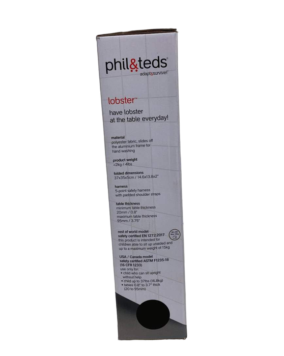 Shop Phil & Teds Lobster Hook On High Chair, Black at Goodbuygears