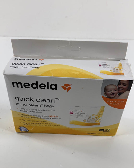 used Medela Quick Clean Micro Steam Bags, Box of 5