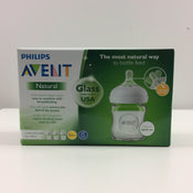 used Philips Avent Natural Glass Bottle, 4 Ounce 3 Pack