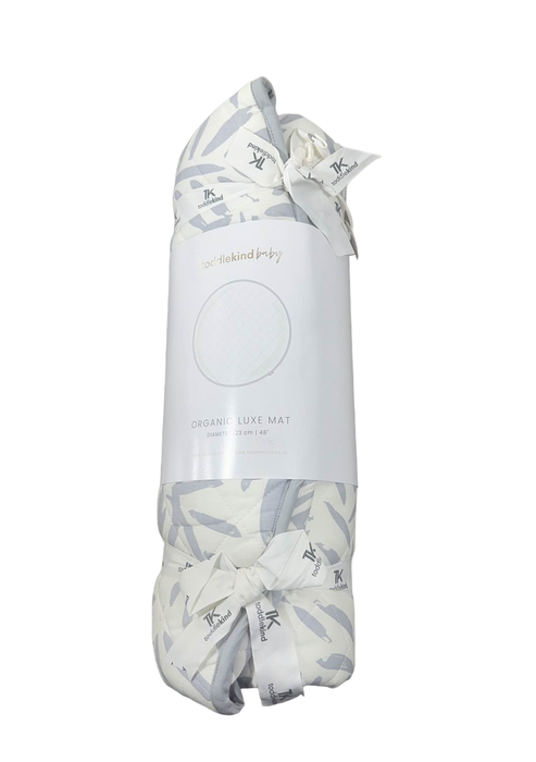 Shop Toddlekind Luxe Organic Cotton Reversible Playmat The Snuggle Mat, Leaves Stone at Goodbuygears