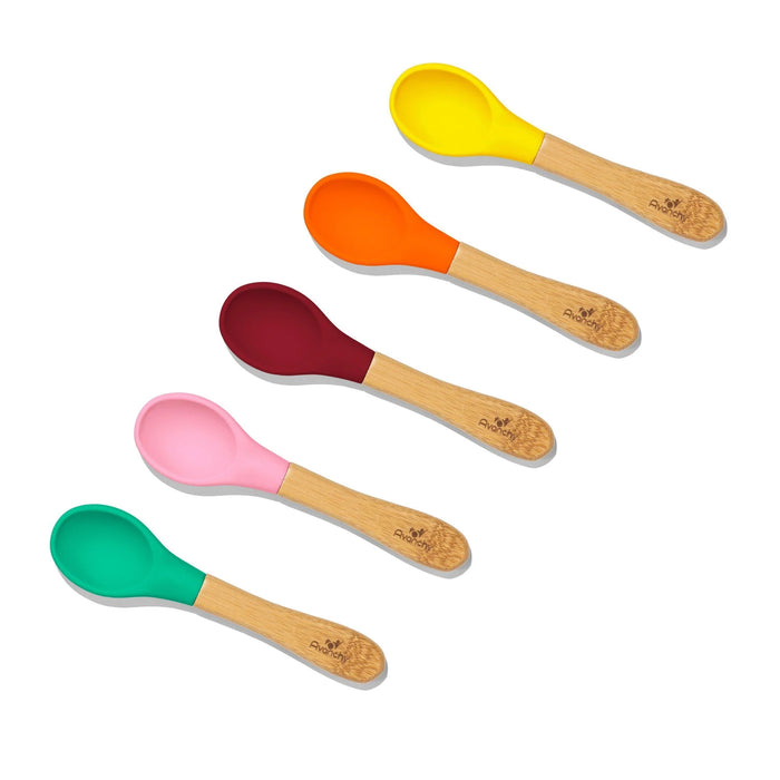 Shop Avanchy Bamboo Baby Spoons 5-Pack, Pink Edition, Infant at Goodbuygears