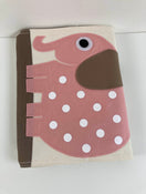 secondhand 3 Sprouts Diaper Stacker, Pink Elephant