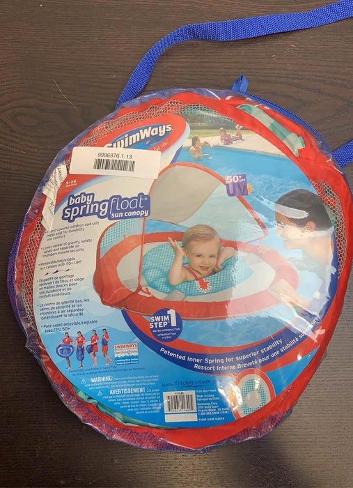 used SwimWays Baby Spring Float with Sun Canopy
