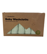 used KeaBabies Bamboo Washcloths 6 Pack, Pistachio